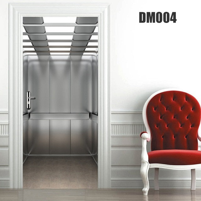 3D Forest Wall Mural Art Door Sticker