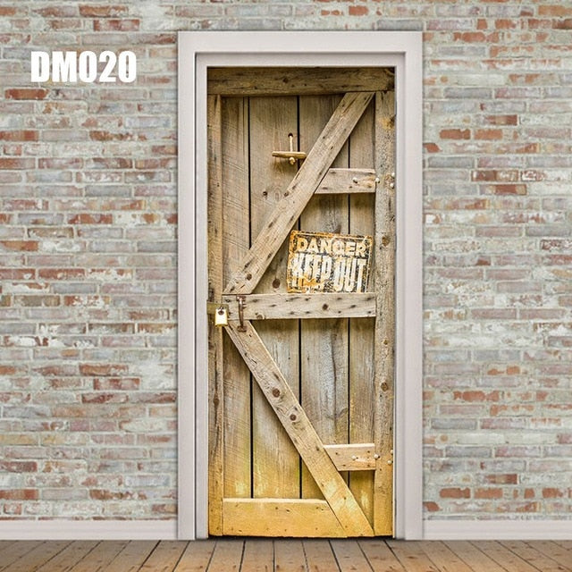 3D Forest Wall Mural Art Door Sticker