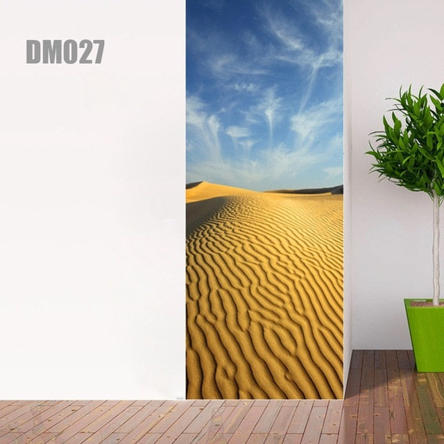 3D Forest Wall Mural Art Door Sticker