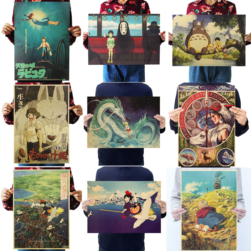 Hayao Anime Movie Poster Set