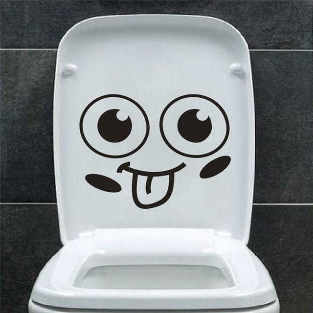 Funny Smile Bathroom & Toilet Wall Stickers
