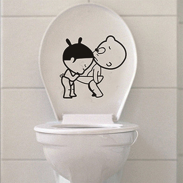 Funny Smile Bathroom & Toilet Wall Stickers