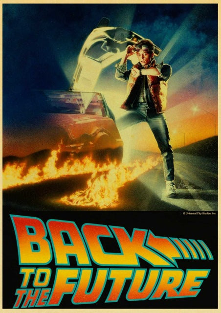 Sci-fi Back to The Future Film Propaganda Retro Wall Art