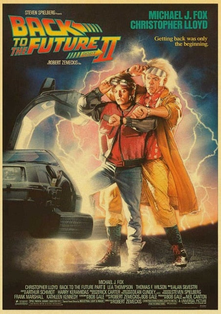 Sci-fi Back to The Future Film Propaganda Retro Wall Art