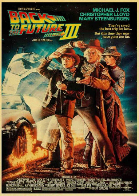 Sci-fi Back to The Future Film Propaganda Retro Wall Art