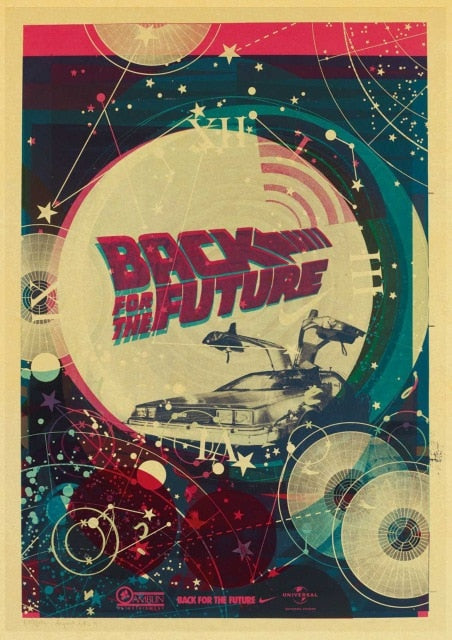 Sci-fi Back to The Future Film Propaganda Retro Wall Art