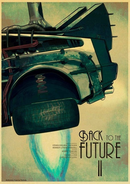 Sci-fi Back to The Future Film Propaganda Retro Wall Art