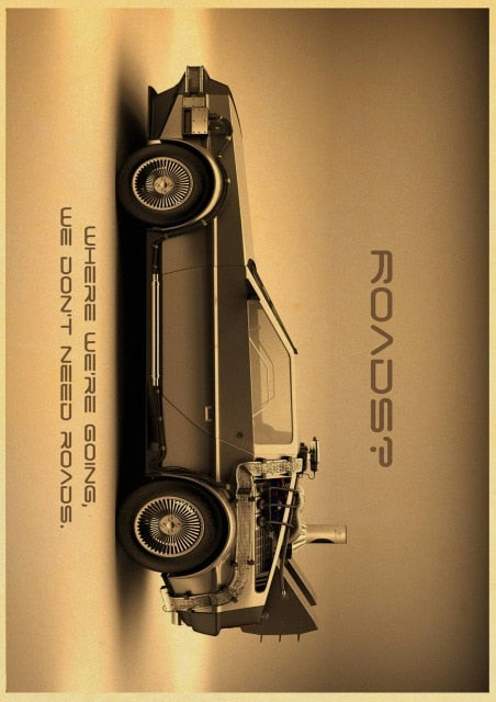 Sci-fi Back to The Future Film Propaganda Retro Wall Art