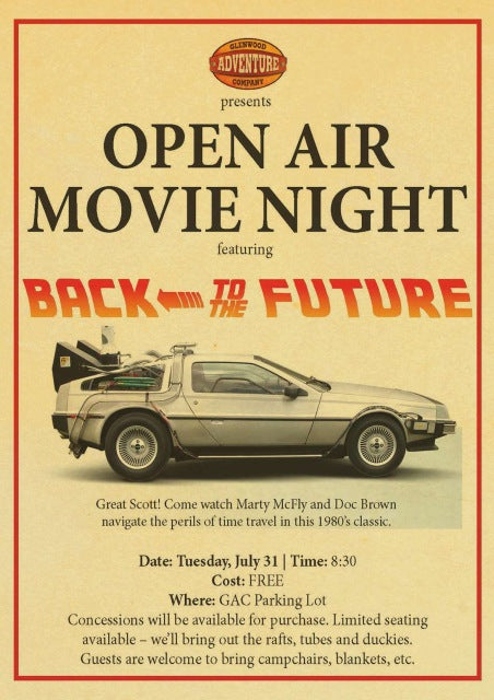 Sci-fi Back to The Future Film Propaganda Retro Wall Art