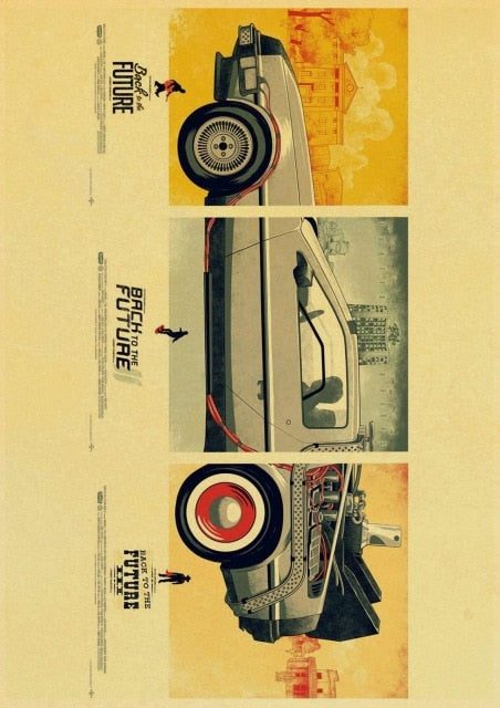 Sci-fi Back to The Future Film Propaganda Retro Wall Art