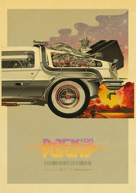 Sci-fi Back to The Future Film Propaganda Retro Wall Art