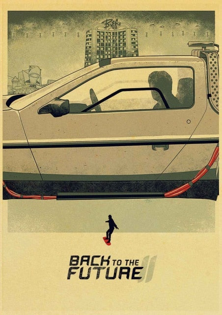 Sci-fi Back to The Future Film Propaganda Retro Wall Art