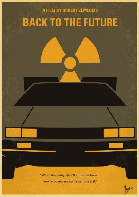 Sci-fi Back to The Future Film Propaganda Retro Wall Art