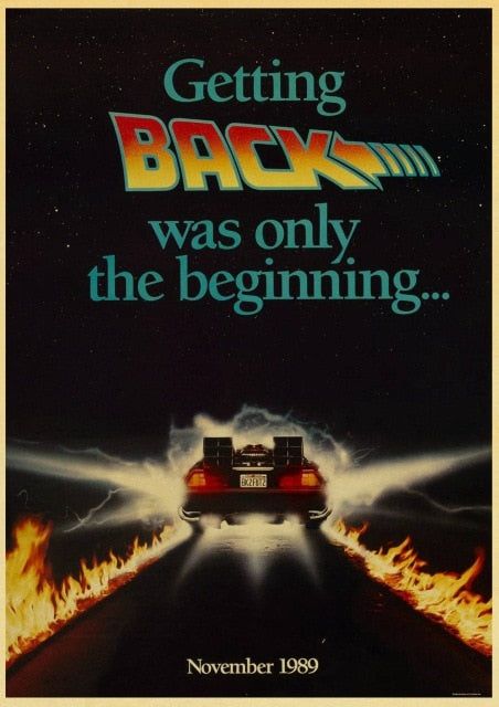 Sci-fi Back to The Future Film Propaganda Retro Wall Art