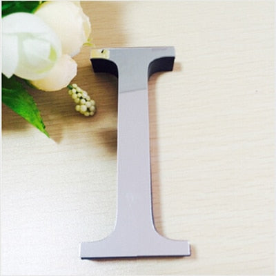 New Acrylic Mirror 3D DIY Alphabets Wall Stickers