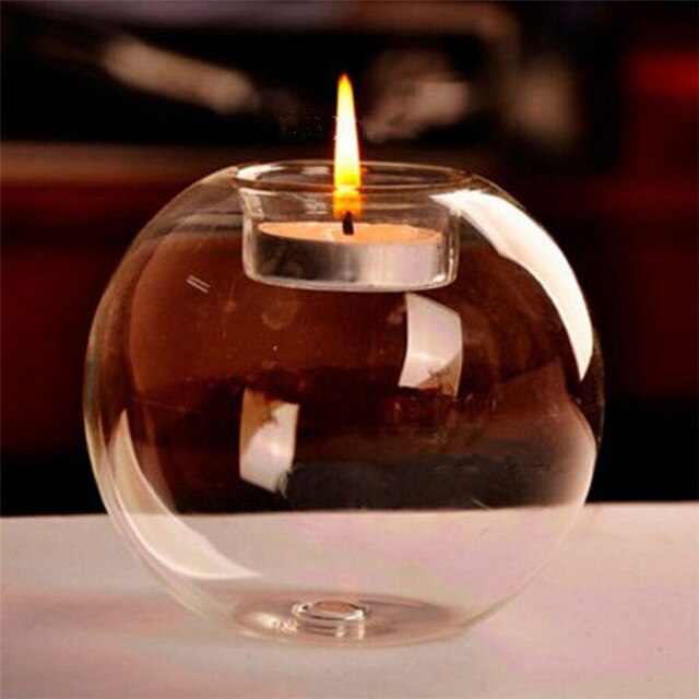 Crystal Glass Hanging Candle Holder