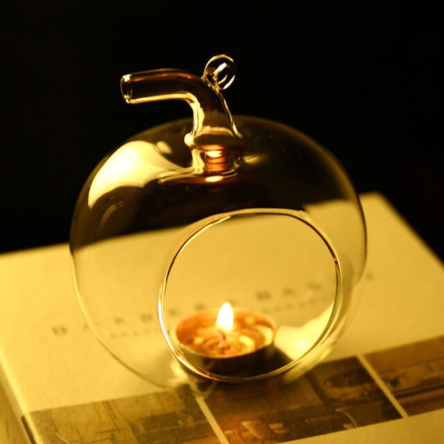Crystal Glass Hanging Candle Holder