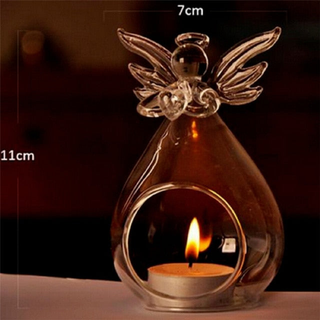 Crystal Glass Hanging Candle Holder