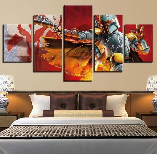 Modern Bedside Background Decor Artwork Poster