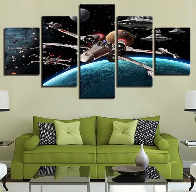 Modern Bedside Background Decor Artwork Poster
