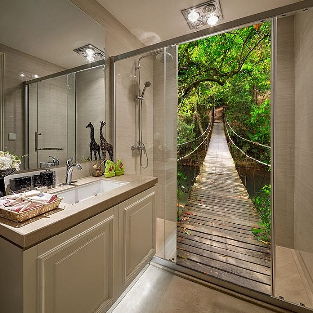 3D Beautiful Landscape Adhesive Door Stickers