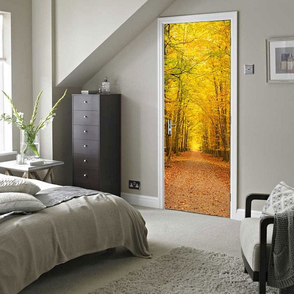 3D Beautiful Landscape Adhesive Door Stickers