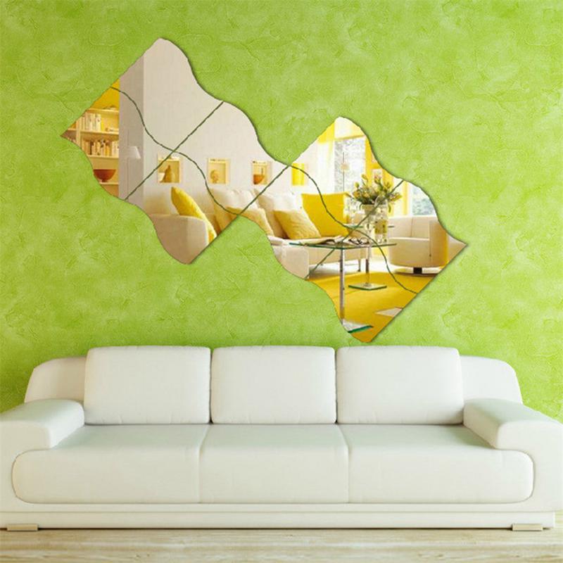 3D DIY Wall Mirror Decal Removable Stickers