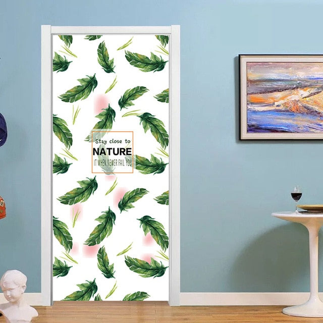 Simple Waterproof European Door Stickers