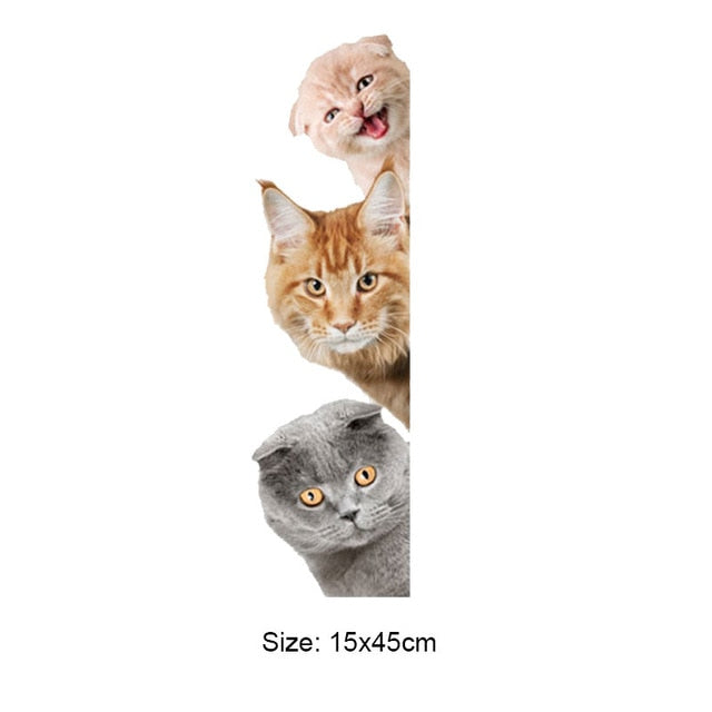 Funny Dogs Cats 3D Wall Sticker