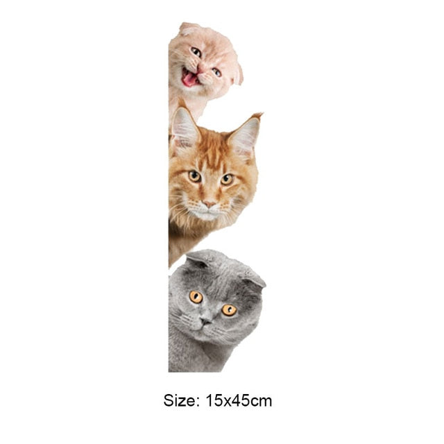 Funny Dogs Cats 3D Wall Sticker