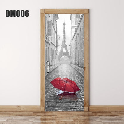 3D Forest Wall Mural Art Door Sticker