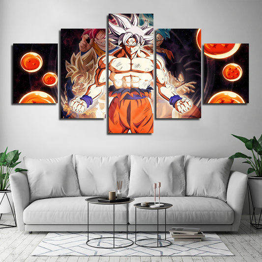 5 Piece Canvas Art Dragon Home Decor Printed Posters