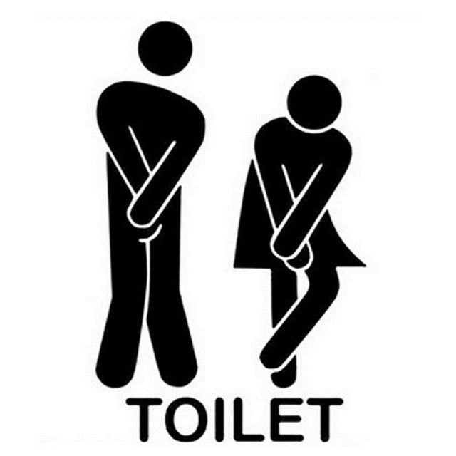 2019 Hot Funny Toilet Wallpaper Door Stickers