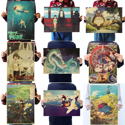 Hayao Anime Movie Poster Set