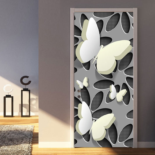 3D Stereo Butterfly Door Sticker