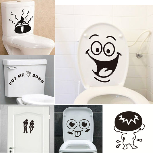 Funny Smile Bathroom & Toilet Wall Stickers
