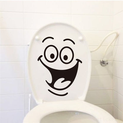 Funny Smile Bathroom & Toilet Wall Stickers