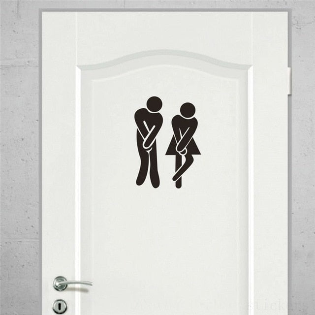Funny Smile Bathroom & Toilet Wall Stickers