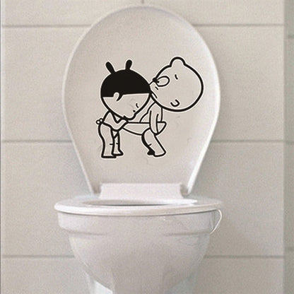Funny Smile Bathroom & Toilet Wall Stickers