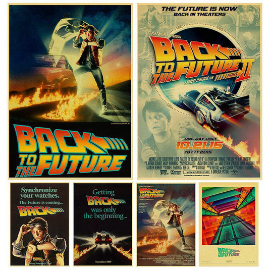Sci-fi Back to The Future Film Propaganda Retro Wall Art