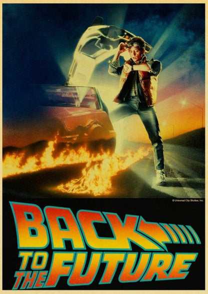 Sci-fi Back to The Future Film Propaganda Retro Wall Art