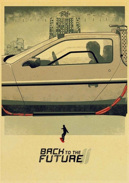 Sci-fi Back to The Future Film Propaganda Retro Wall Art
