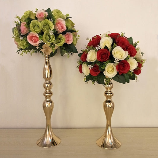 Silver And Gold Metal Candle Holder