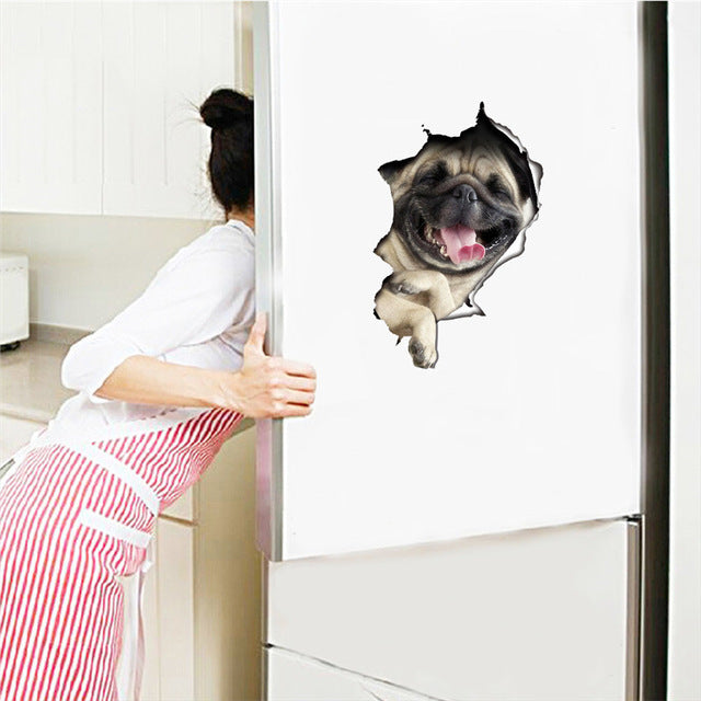 3D Smashed Switch Wall Stickers