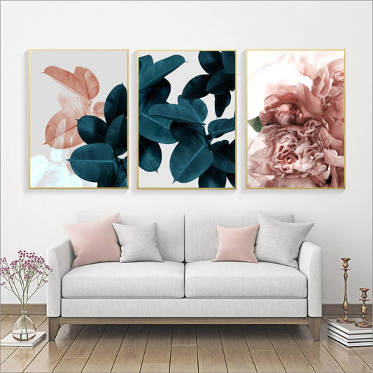 Floral Nordic Poster Wall Posters For Living Room