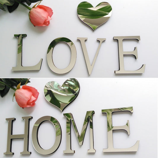 2019 New 3D DIY Love Acrylic Decoration Wall Stickers