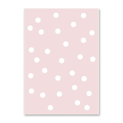 Pink Cartoon Nursery Children Wall Art Mural