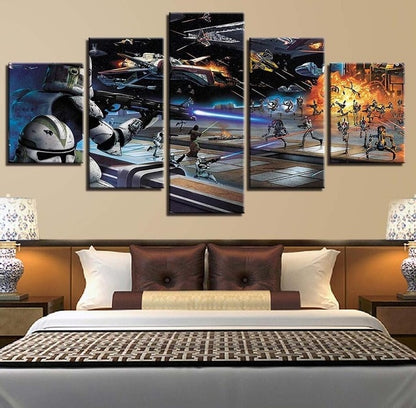 Modern Bedside Background Decor Artwork Poster