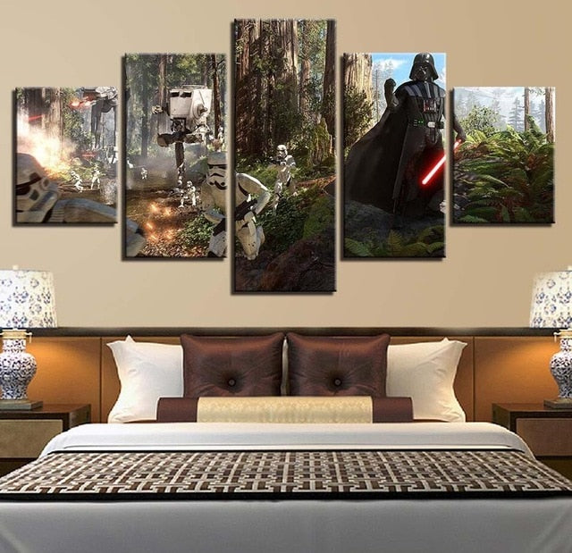 Modern Bedside Background Decor Artwork Poster