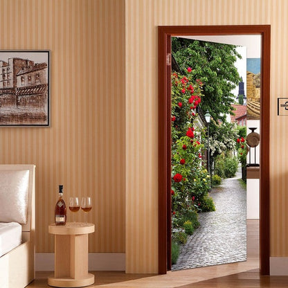 3D Beautiful Landscape Adhesive Door Stickers